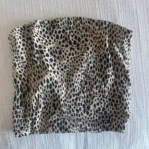 brandy melville cheetah print tube top